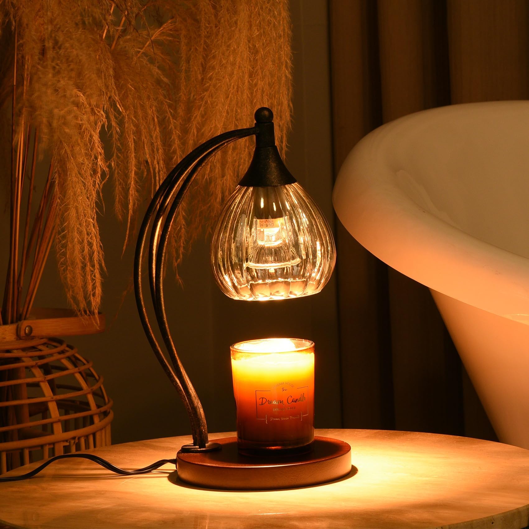 GOODBUY lampe chauffe-bougie panneau minuterie affichant réglages pratiques