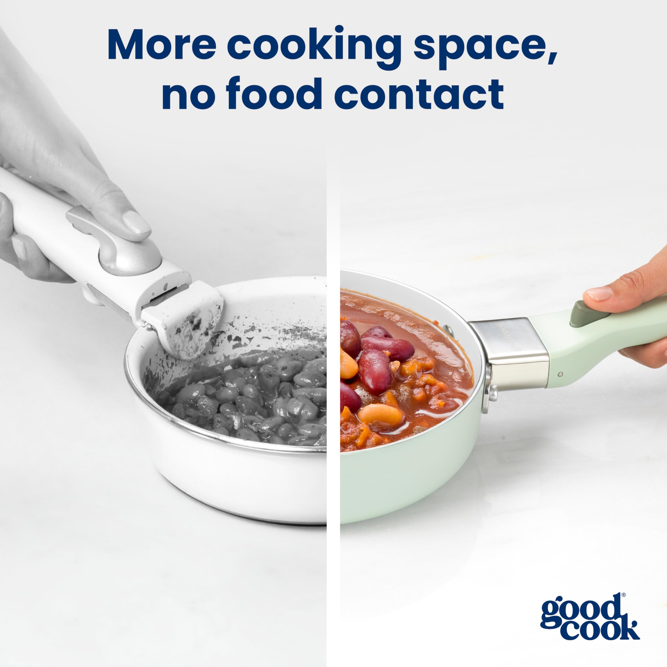 GoodCook poêle 12" en action, saisit rapidement pour résultats uniformes