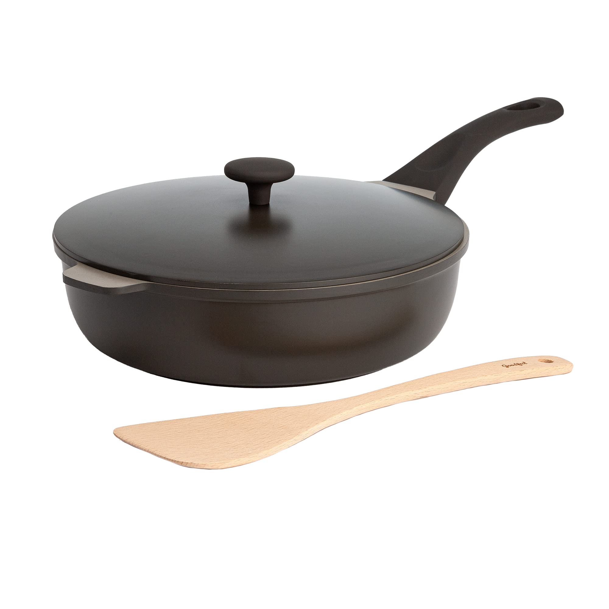 Goodful poêle face graphite montrant design polyvalent et gain de place