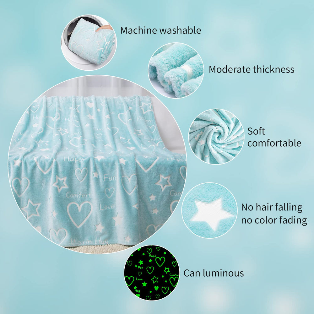 Goodhipi couverture en lueur nocturne, effet lumineux relaxant pour chambre