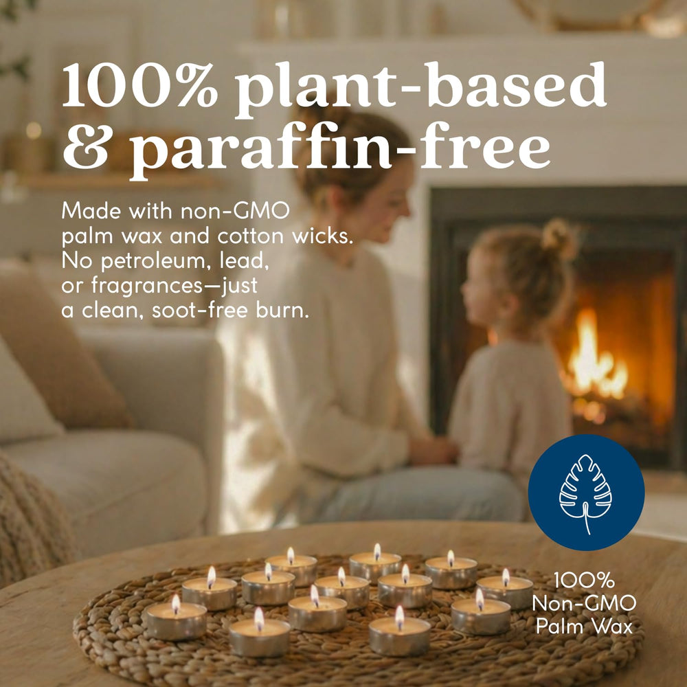 GoodLight gros plan de la cire de palme, combustion propre visible