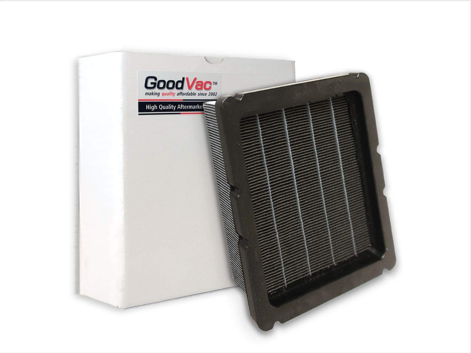 GoodVac face avant de l'emballage montrant compatibilité Rainbow SRX et bénéfice performance
