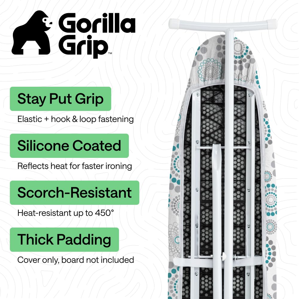 GORILLA GRIP surface silicone réfléchissante accélère le repassage