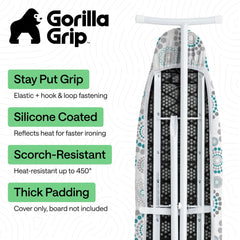 GORILLA GRIP surface silicone réfléchissante accélère le repassage