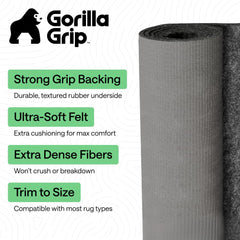 GORILLA GRIP dos en caoutchouc texturé offrant adhérence sécurisée
