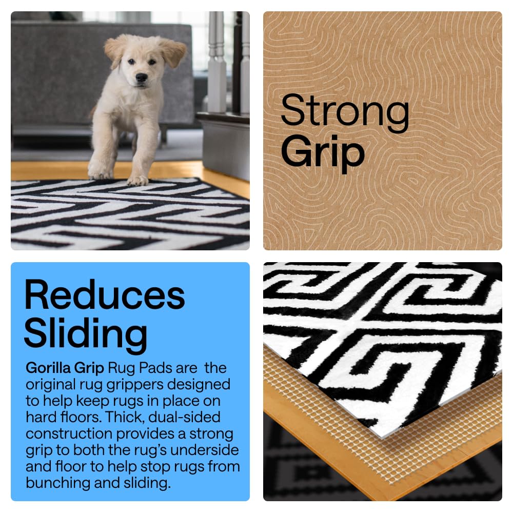 GORILLA GRIP posé sur parquet démontrant protection du sol et stabilité