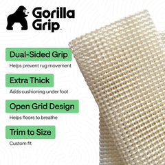 GORILLA GRIP gros plan matière antidérapante illustrant adhérence sécurisée