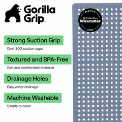 GORILLA GRIP gros plan de la surface pebble offrant confort et traction