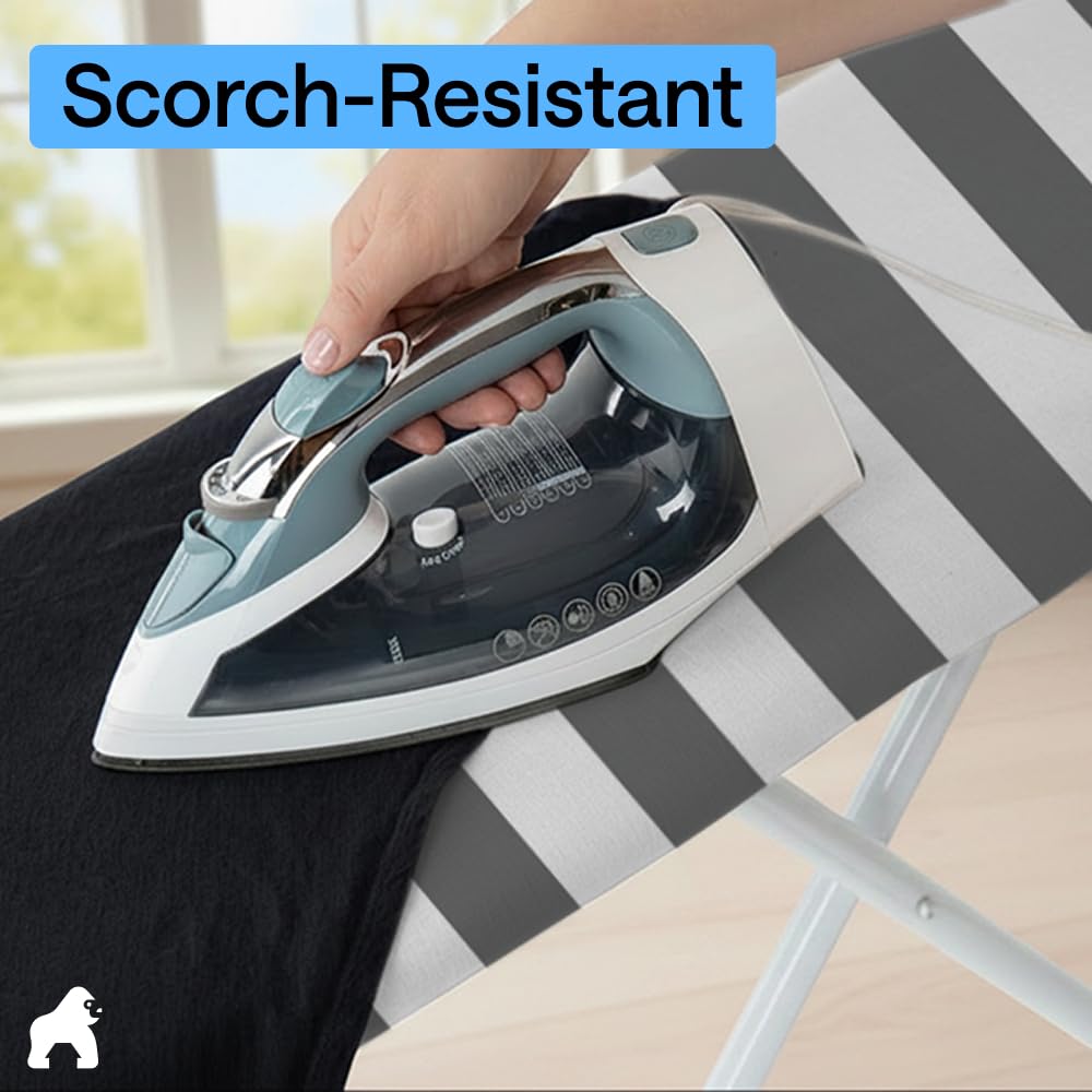 GORILLA GRIP scène lifestyle linge repassé, résultat lisse et aspect soigné