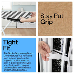 GORILLA GRIP rembourrage épais en gros plan, protection contre marques de maille