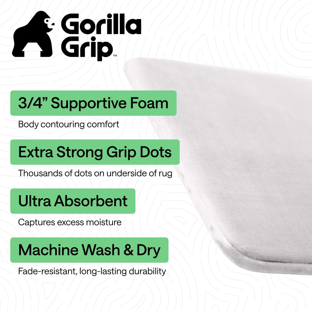 GORILLA GRIP gros plan velours doux offrant sensation spa