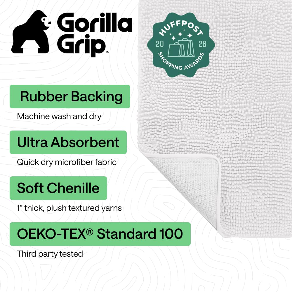 GORILLA GRIP gros plan chenille montrant douceur et capacité d'absorption