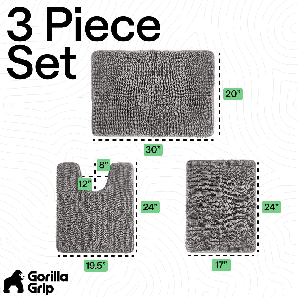 GORILLA GRIP pli du tapis montrant épaisseur et maintien du moelleux