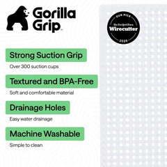 GORILLA GRIP gros plan texture galet offrant confort et adhérence pour les pieds
