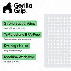 GORILLA GRIP gros plan ventouses illustrant fixation sûre au sol