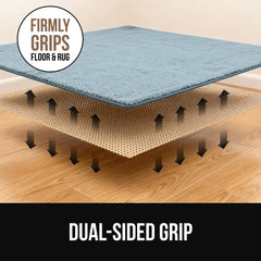 GORILLA GRIP vue en coupe montrant l'épaisseur 260 GSM pour confort et réduction du bruit