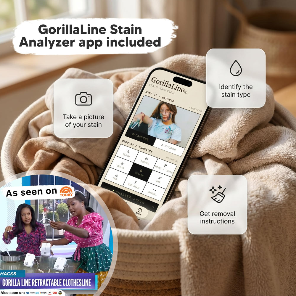 GorillaLine comparaison d'échelle montrant dimensions réelles et usage