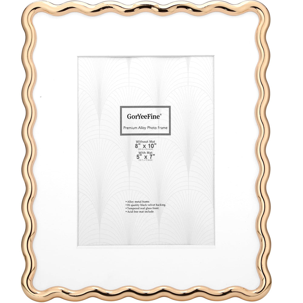 GorYeeFine cadre 8x10'' face avant or élégant améliorant la décoration