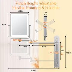 Gospire miroir 10x gros plan montrant netteté pour détails beauté