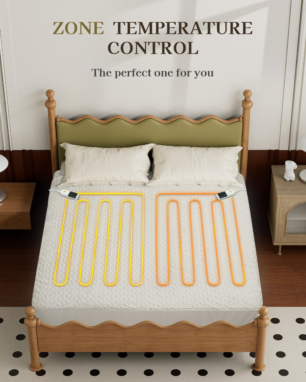 GOTCOZY gros plan tissu matelassé doux offrant toucher luxueux et chaleur