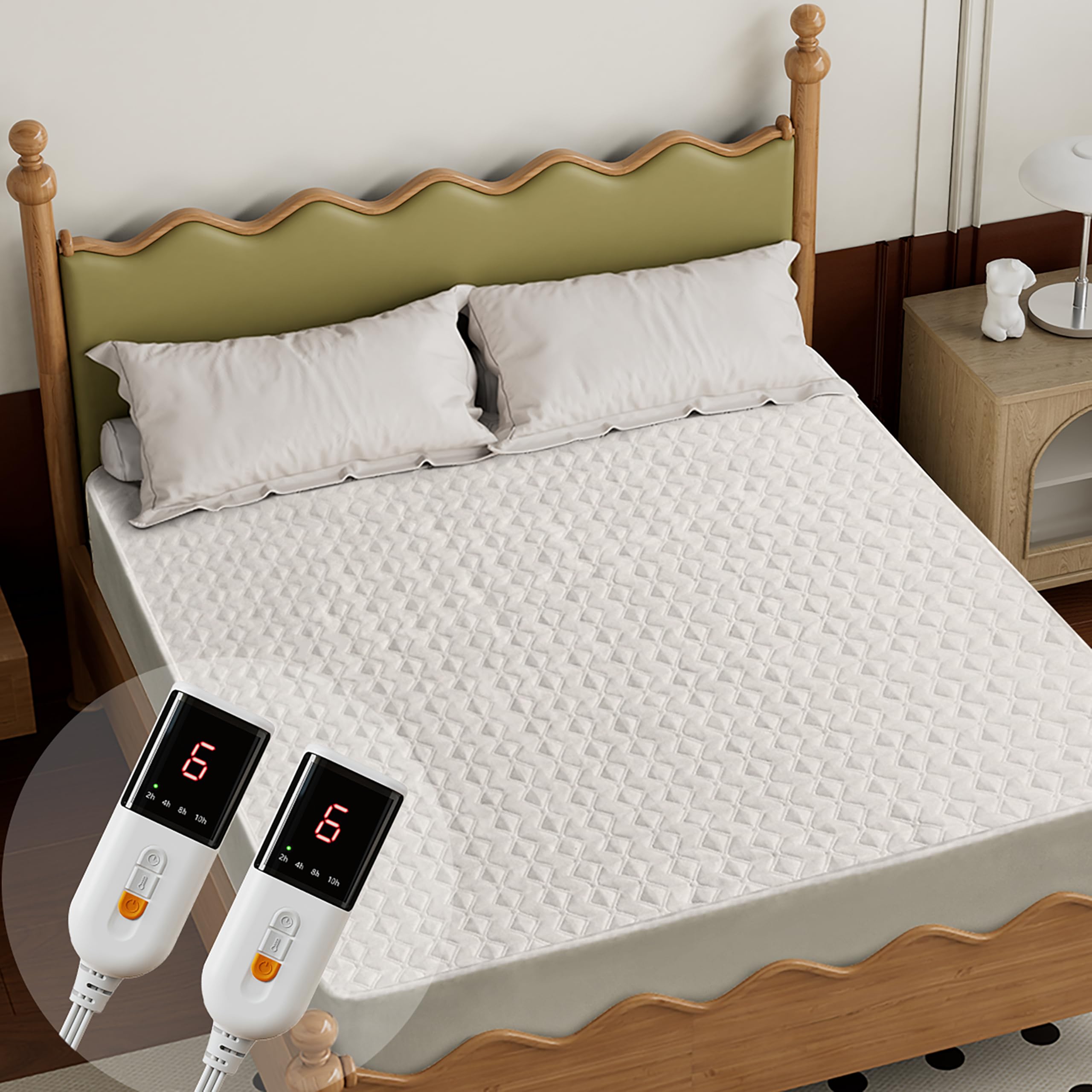 GOTCOZY surmatelas recto blanc montrant finition et maintien confortable