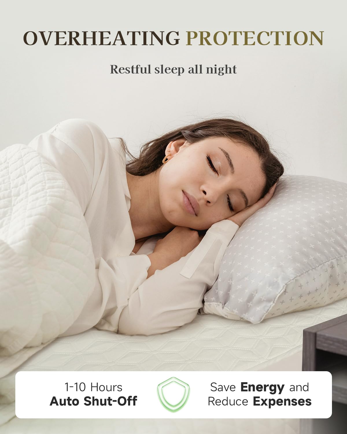 GOTCOZY posé sur lit illustrant chaleur ambiante et ambiance cosy