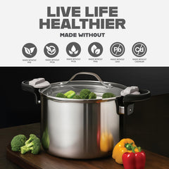 gotham steel capacité 8 qt comparaison volume pour famille