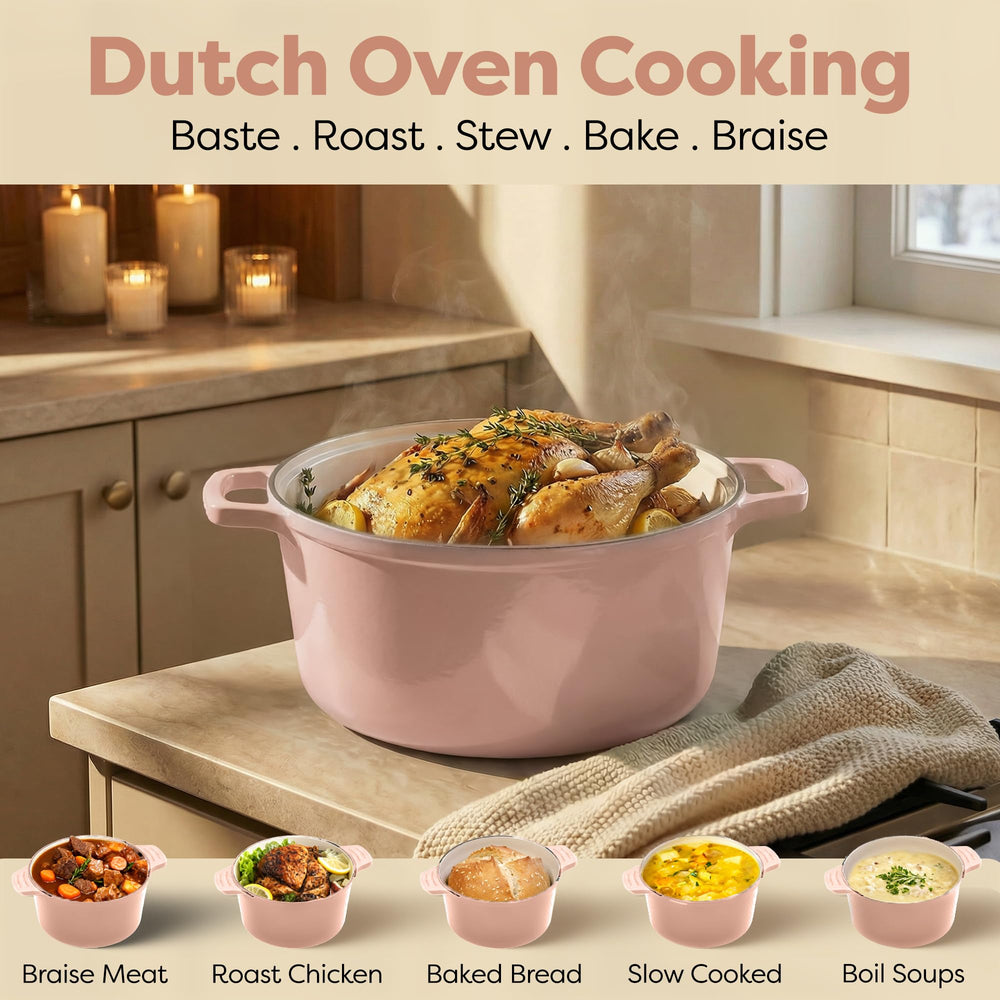 GOTHAM STEEL mise en scène lifestyle dans cuisine pastel, déco moderne
