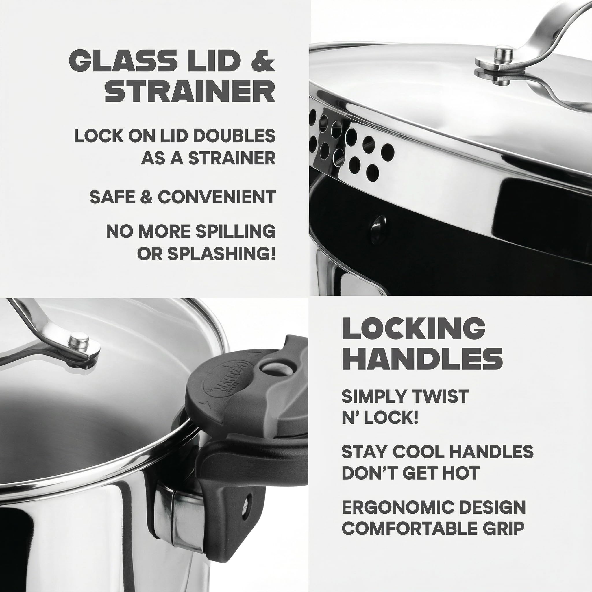 gotham steel faitout en cuisine pâtes prêtes à servir gain de temps