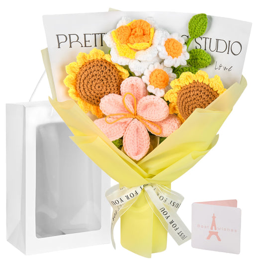 Gouraml bouquet face ensemble montrant couleurs vives et cadeau durable