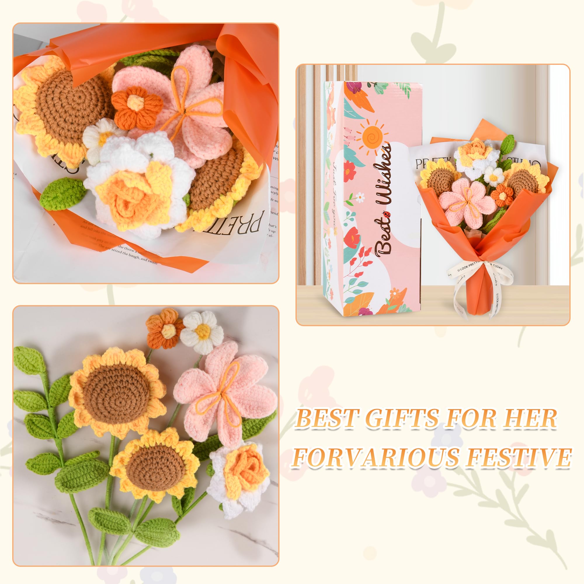 Gouraml gros plan tournesol crocheté apportant luminosité décorative