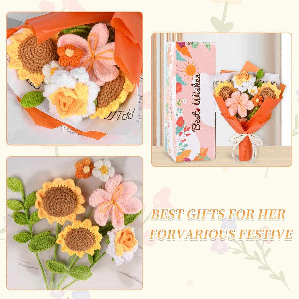 Gouraml gros plan tournesol crocheté apportant luminosité décorative