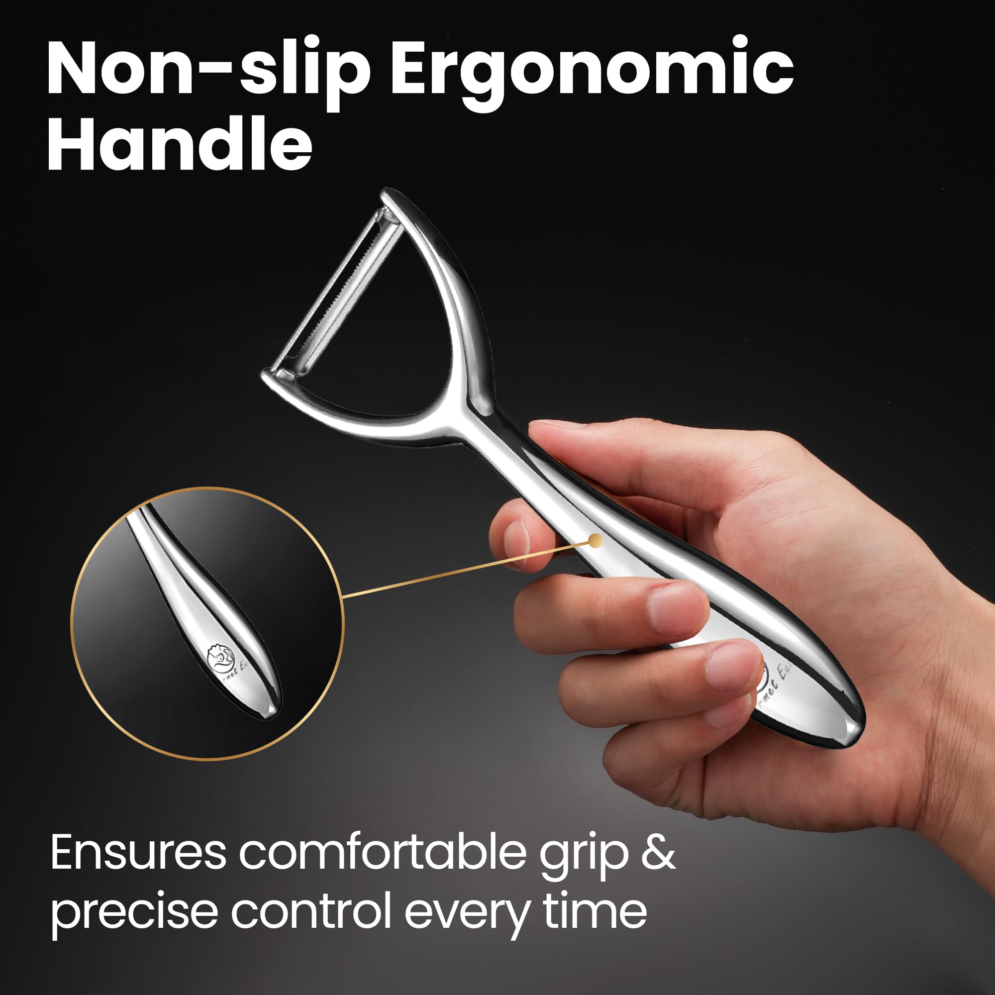Gourmet Easy manche ergonomique antidérapant pour prise sûre
