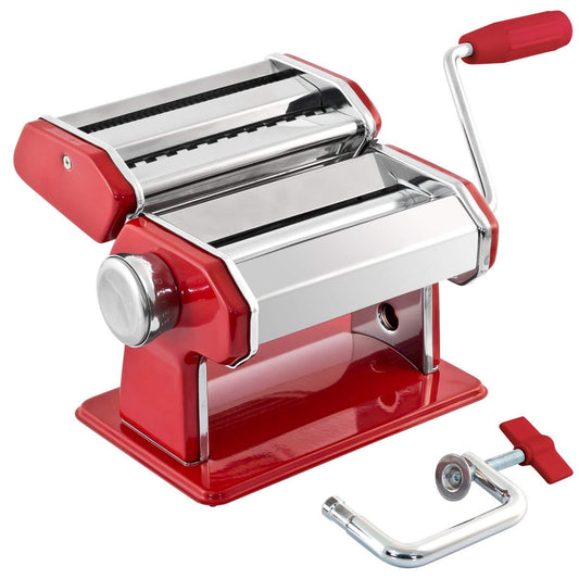 GOURMEX machine à pâtes face avant rouge offrant finition brillante