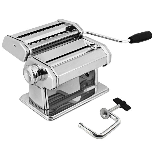 GOURMEX machine à pâtes face avant en acier inoxydable, design durable