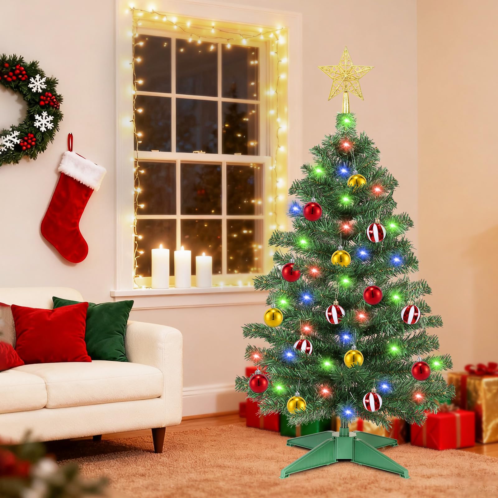 Govetom étoile 3D en sommet apportant finition festive élégante