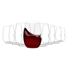govino face packaging montrant le lot de 8 verres, élégant et prêt à servir
