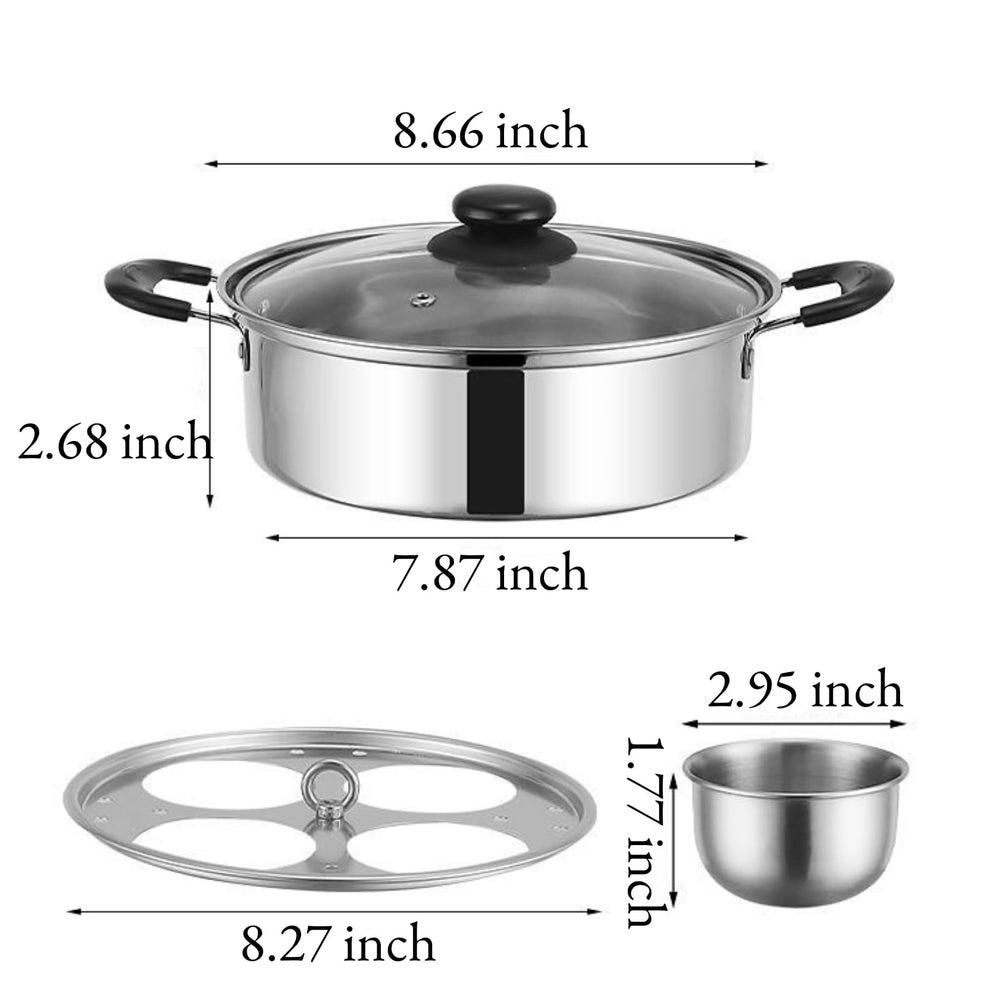 GOVNPJ poêle à côté d'une assiette pour évaluer l'échelle pratique