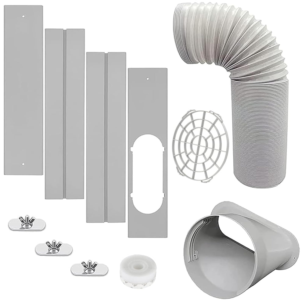 GOZFLVT vue face du kit complet montrant plaques tuyau et adaptateur pour installation rapide