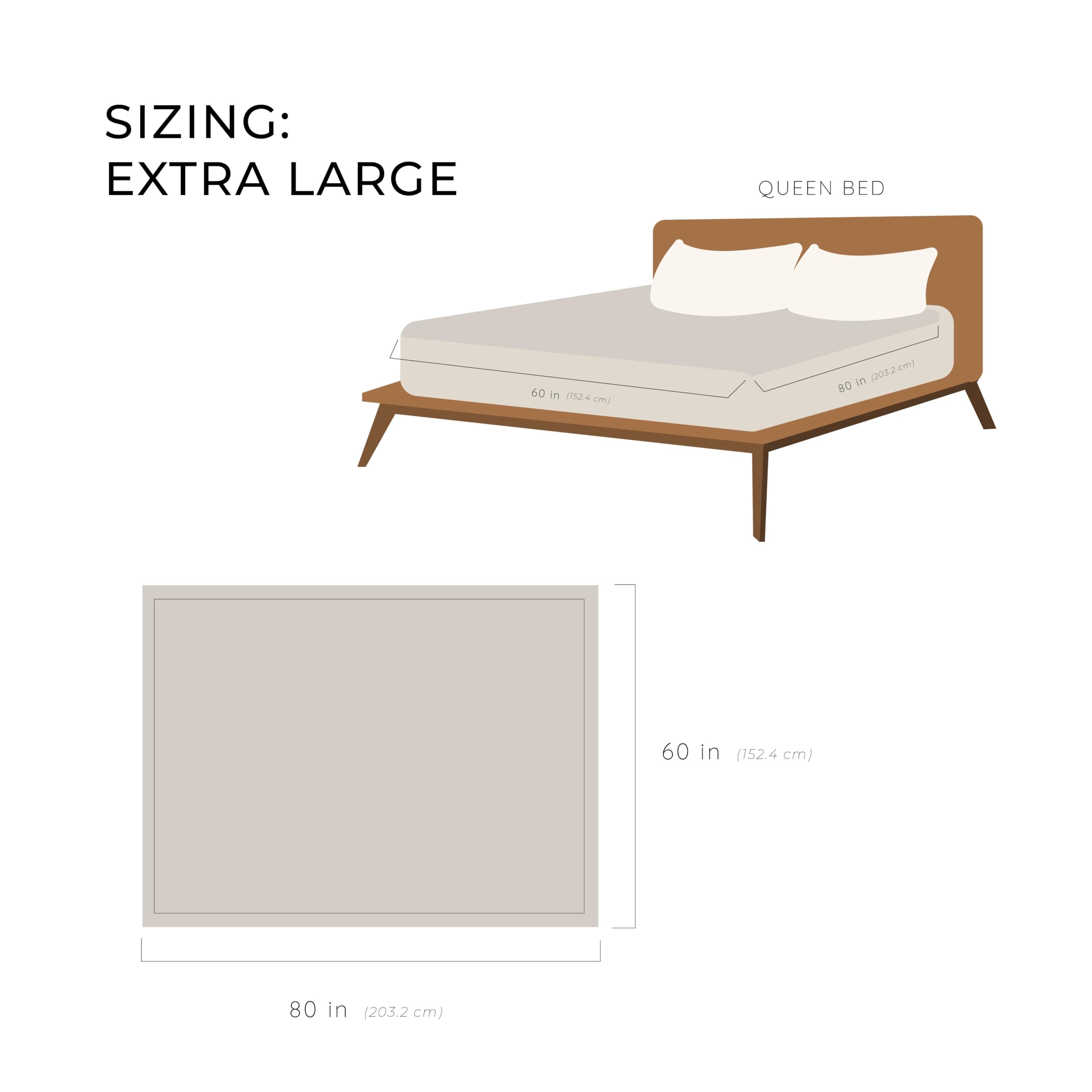 GRACED SOFT LUXURIES comparaison taille montrant format 60x80