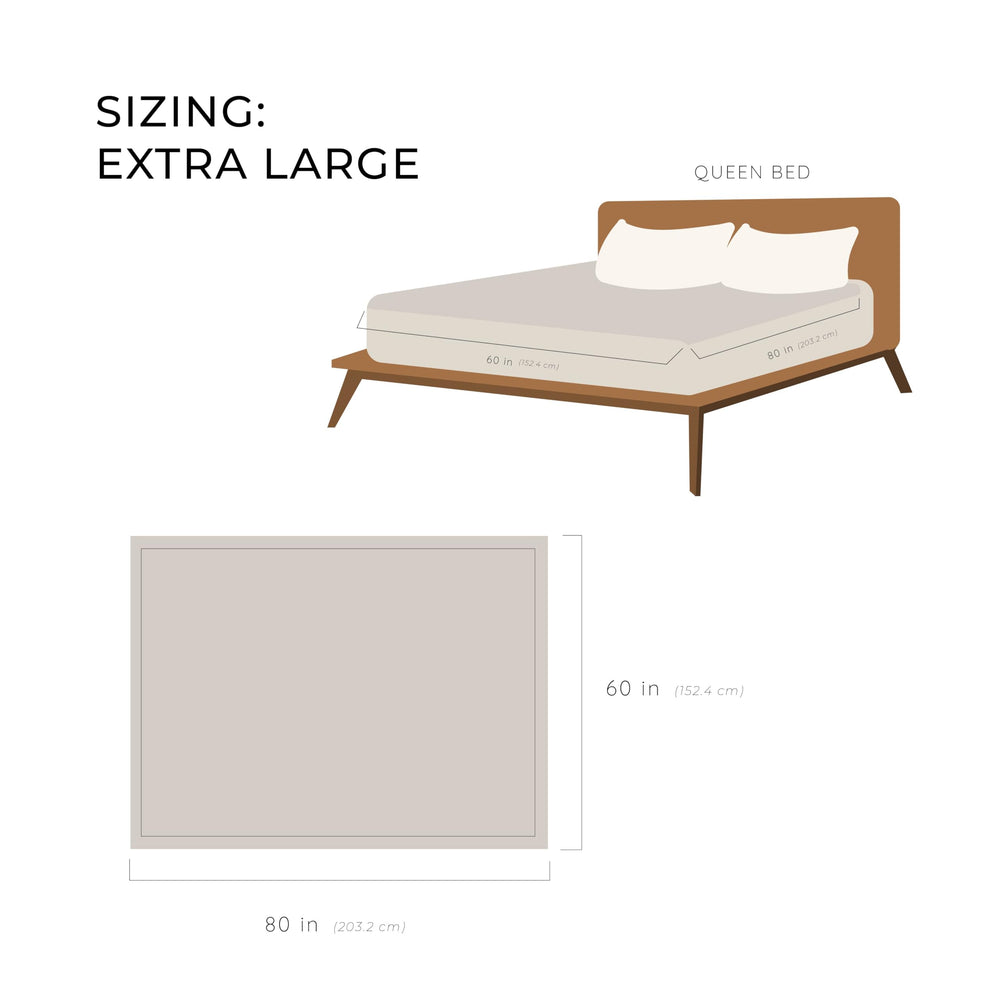 GRACED SOFT LUXURIES comparaison taille montrant format 60x80