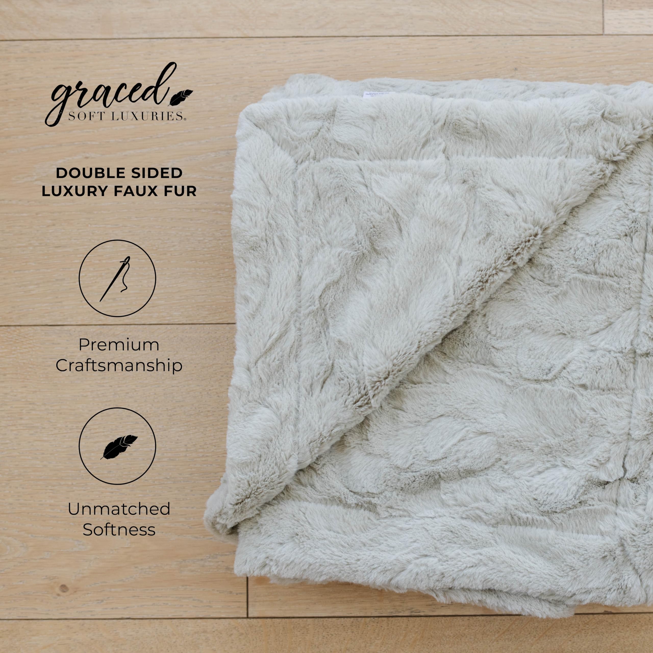 GRACED SOFT LUXURIES plaid sur lit offrant couverture généreuse