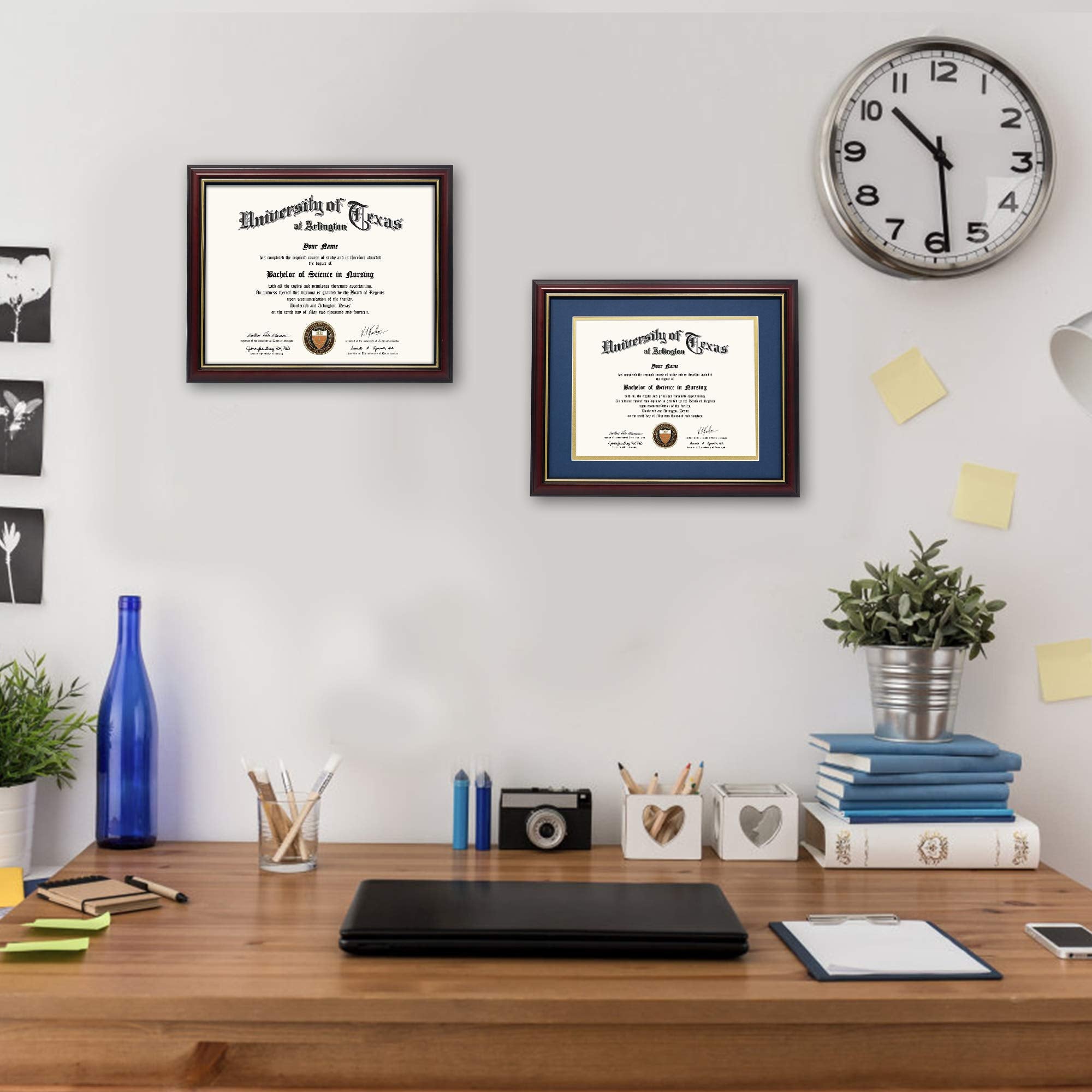 GraduationMall cadre posé sur un bureau apportant une touche professionnelle