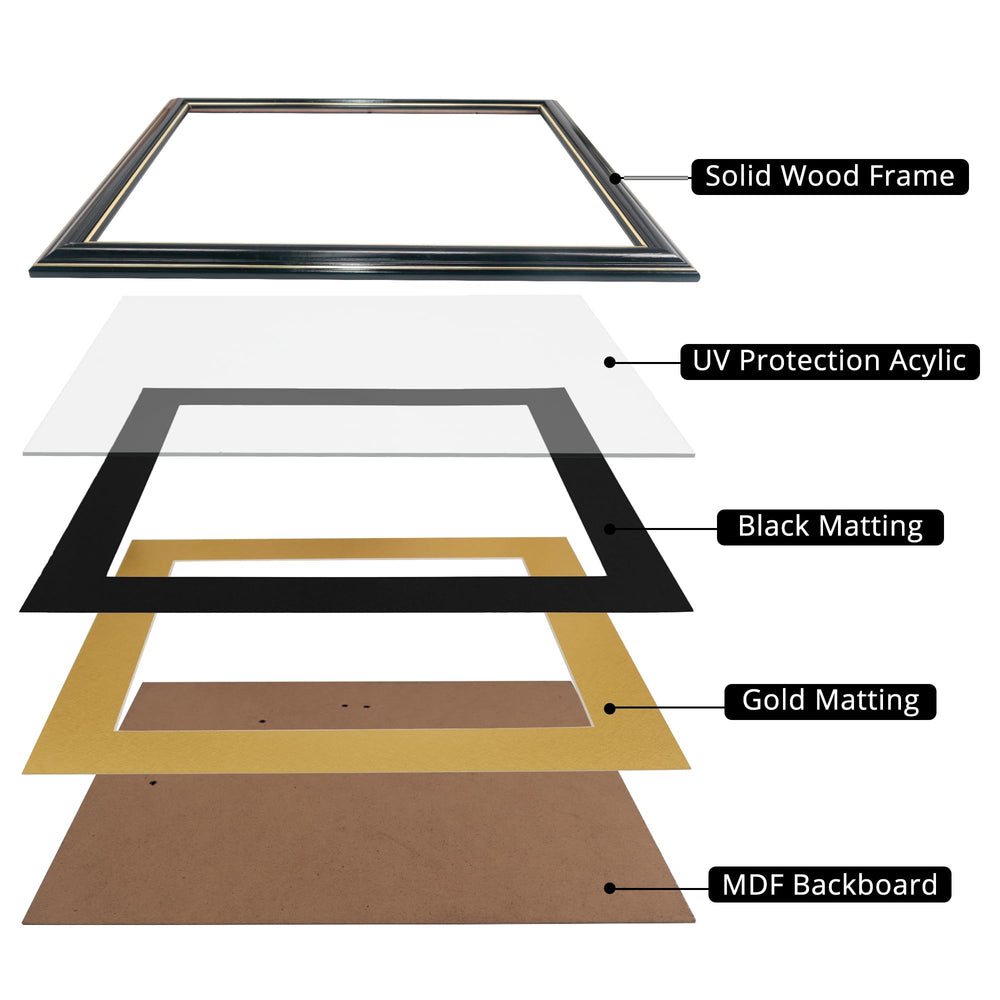 GraduationMall comparaison de taille montrant un diplôme 11x14 et format 15x18 pour adaptation
