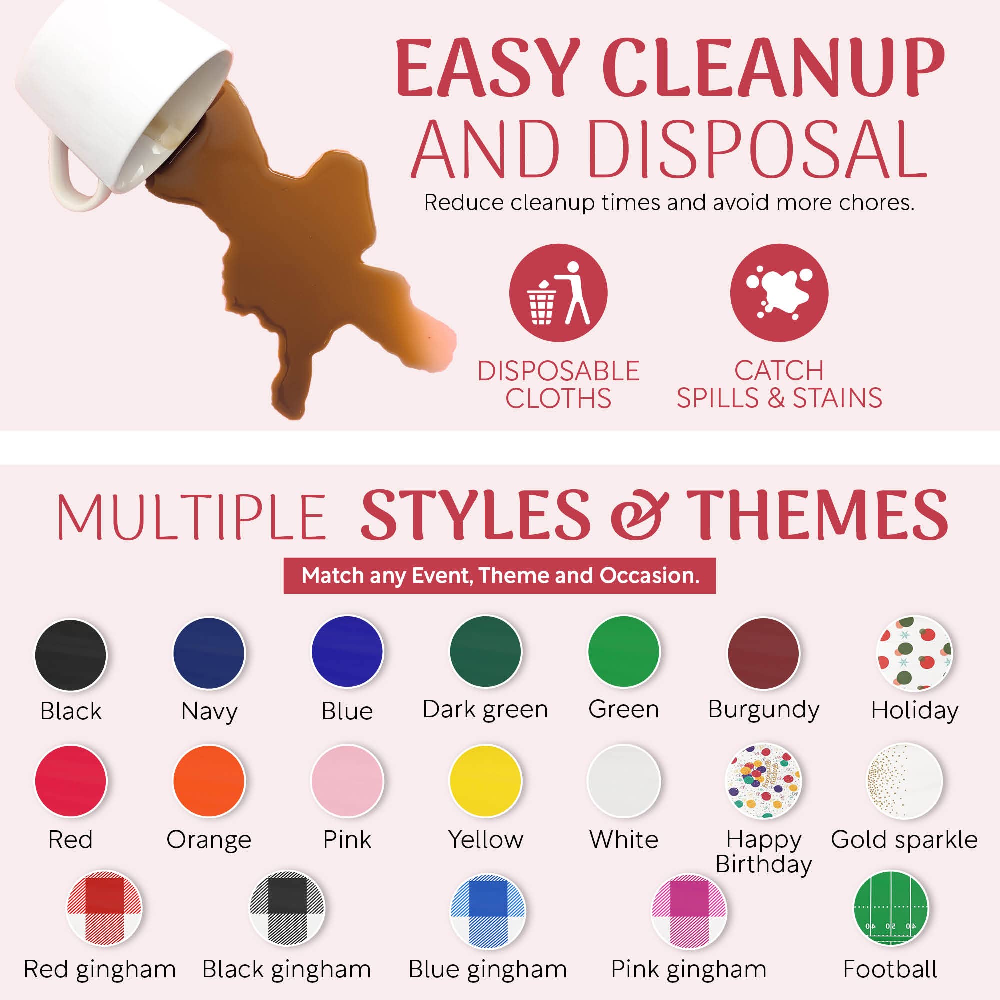 Grandipity nappe utilisée lors d’un pique-nique extérieur, facile à nettoyer