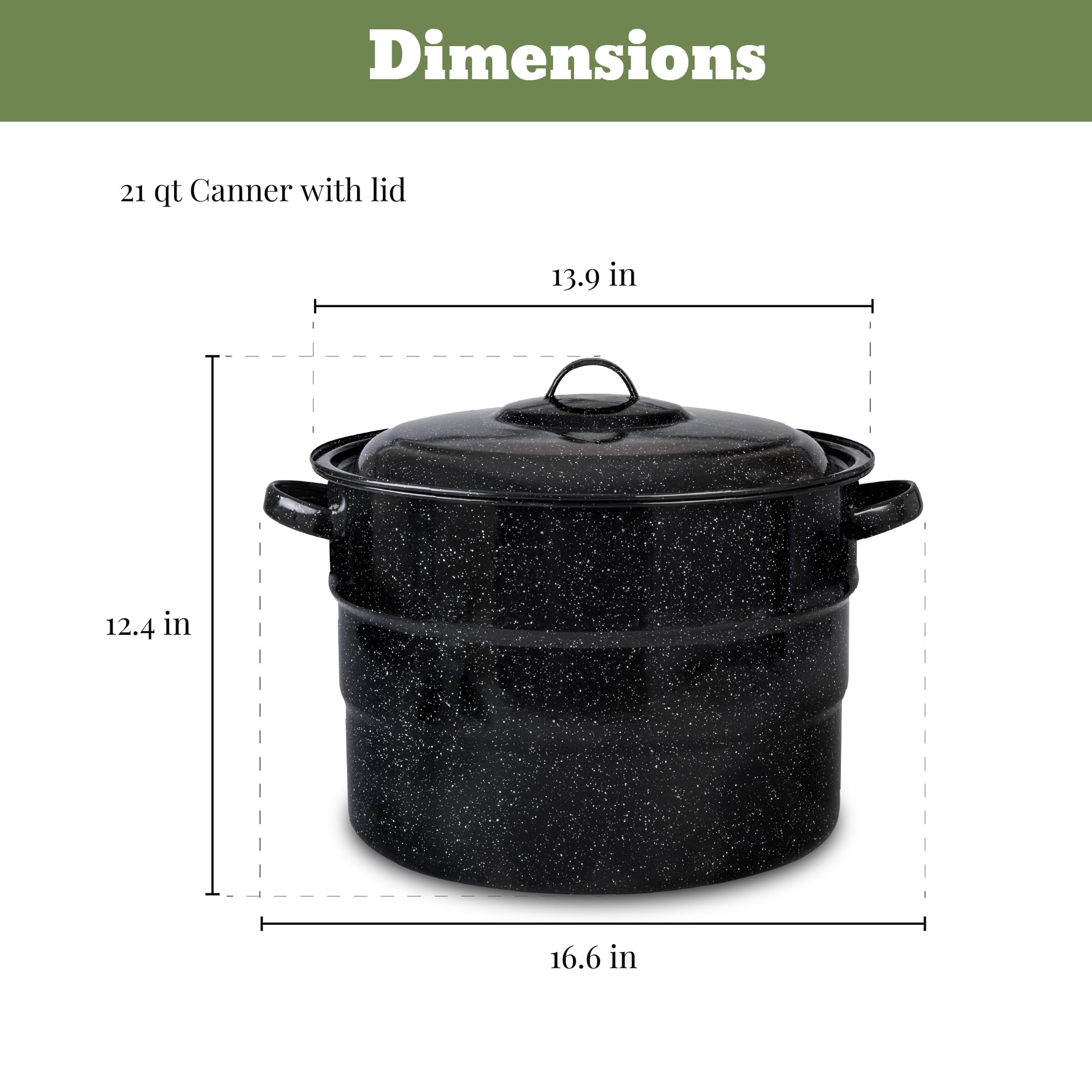 Granite Ware rack avec sept bocaux insérés garantissant distance et stabilité pendant le traitement