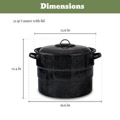 Granite Ware rack avec sept bocaux insérés garantissant distance et stabilité pendant le traitement
