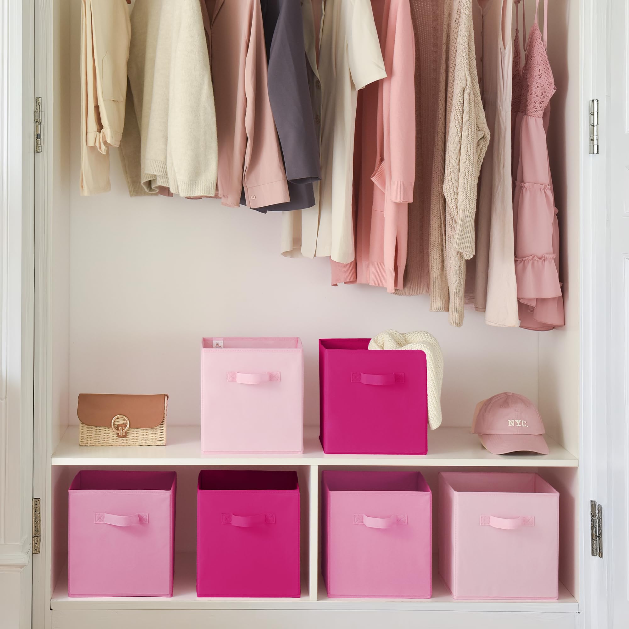 GRANNY SAYS pack de six cubes sur étagère pour organisation homogène et esthétique