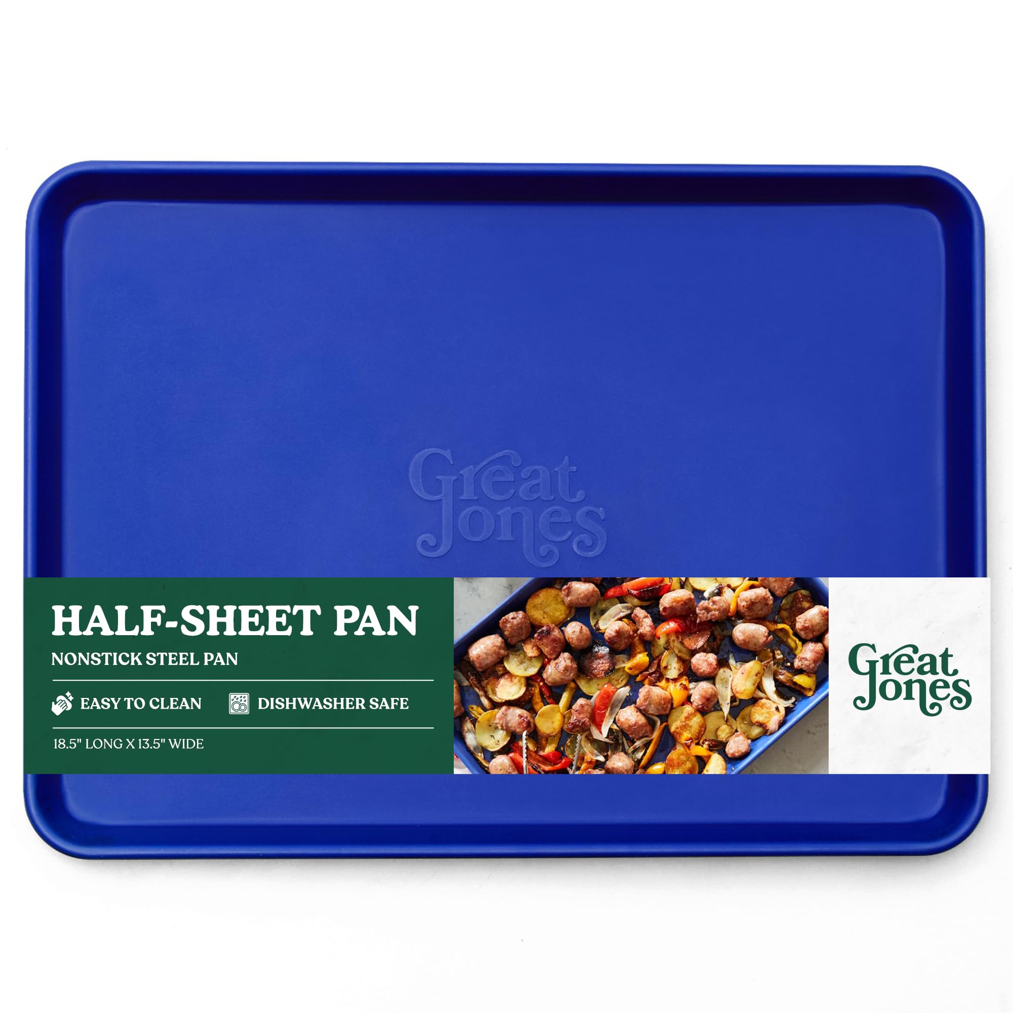 Great Jones plaque face avant bleu pour cuisson uniforme