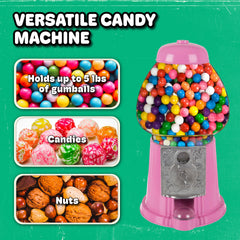 Great Northern globe en verre rempli de gumballs colorés, visibilité des friandises